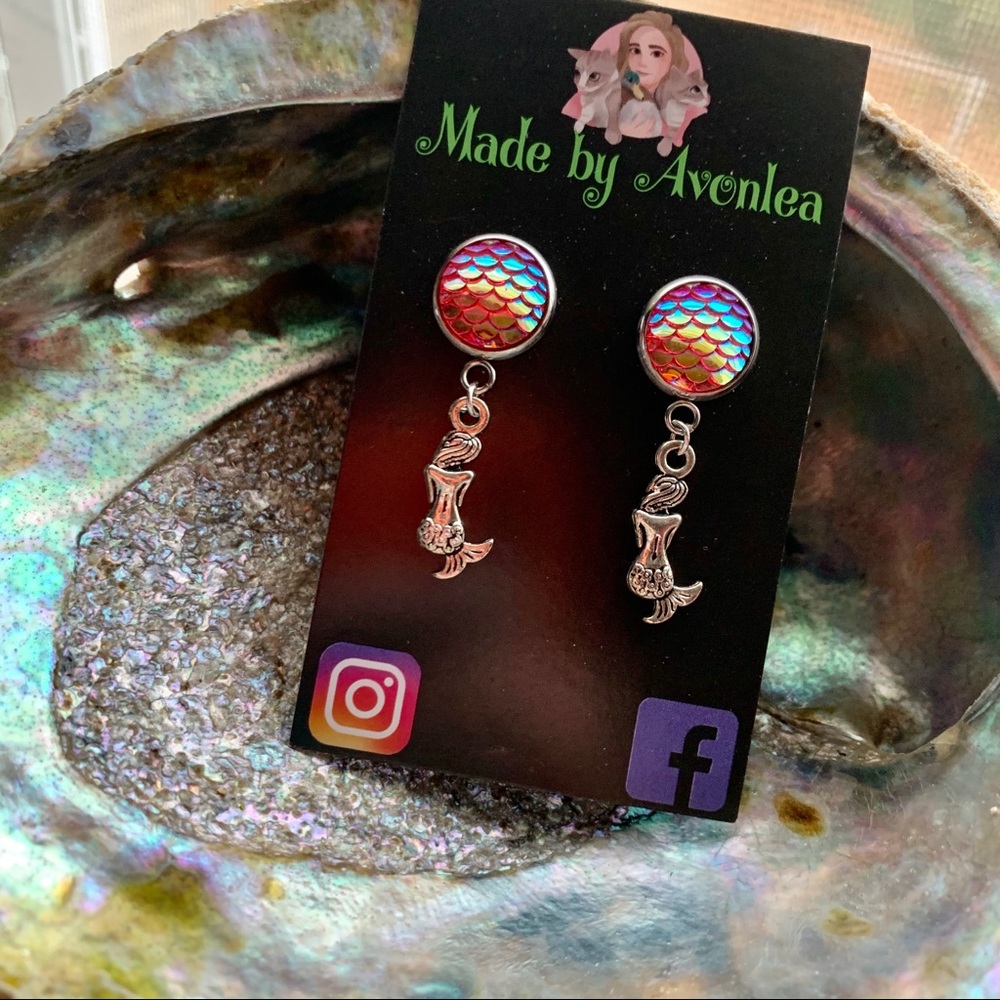 🧜🏼‍♀️🧡Mermaid Scale Earrings🧡🧜🏼‍♀️